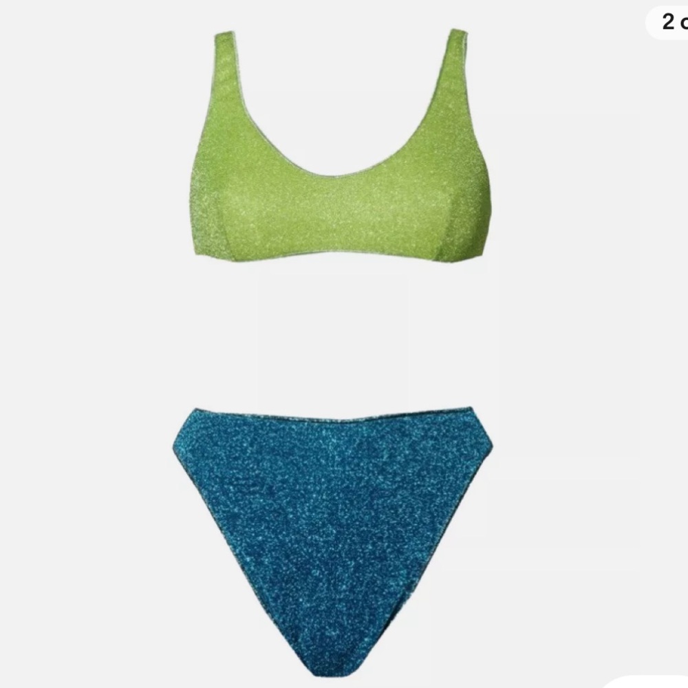 Oseree Green and Blue Bikini - Picture 7 of 7